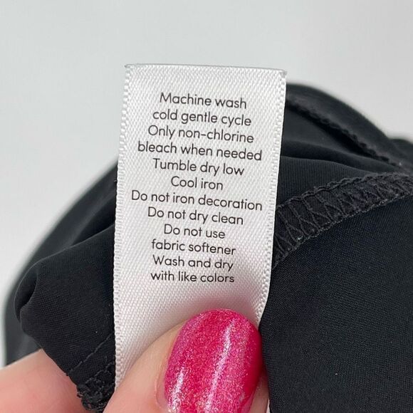 Athleta Racer 2 in 1 Shorts Layered Black Zip Pockets 291755 Women Size XS - Picture 7 of 8